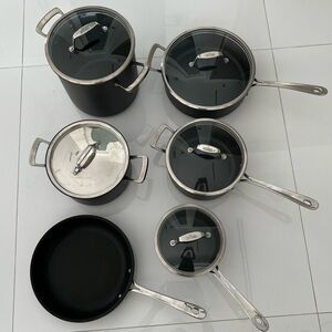 ALL CLAD POTS, PANS AND LIDS SET